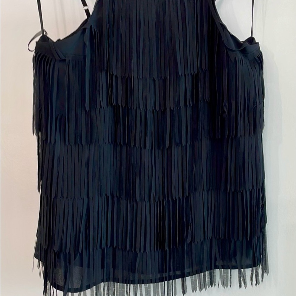 Playful Guess Black Fringe Camisole Top - Picture 7 of 9